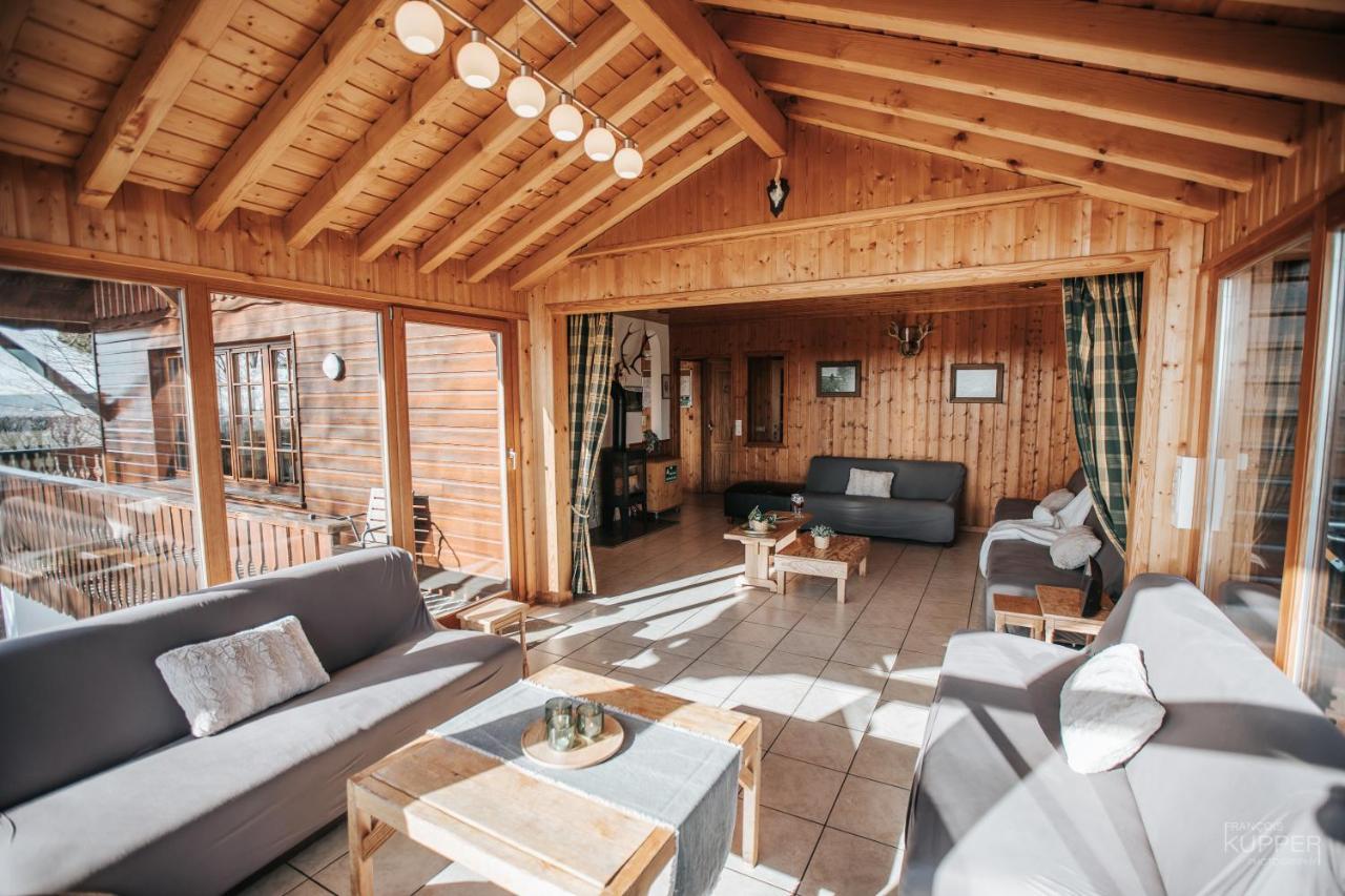 فيلا Le Gagnage 31 Pers- Malmedy, Rustique, Vue, Wellness المظهر الخارجي الصورة