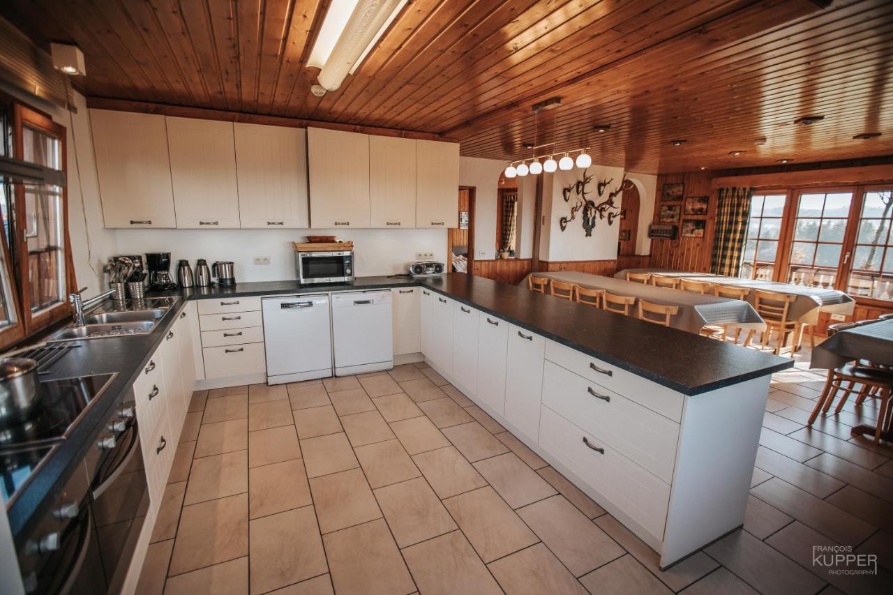 فيلا Le Gagnage 31 Pers- Malmedy, Rustique, Vue, Wellness المظهر الخارجي الصورة